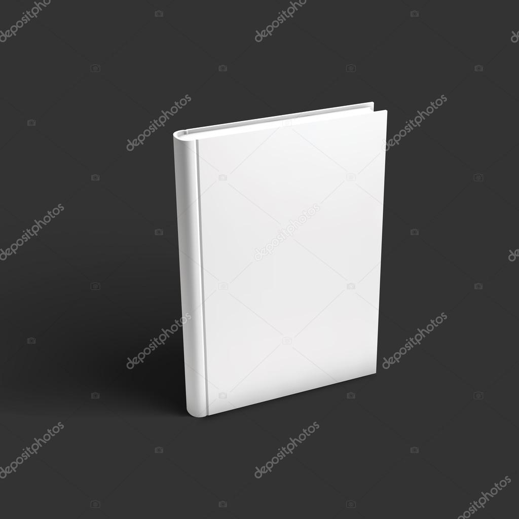 Blank book, textbook, booklet or notebook mockup.
