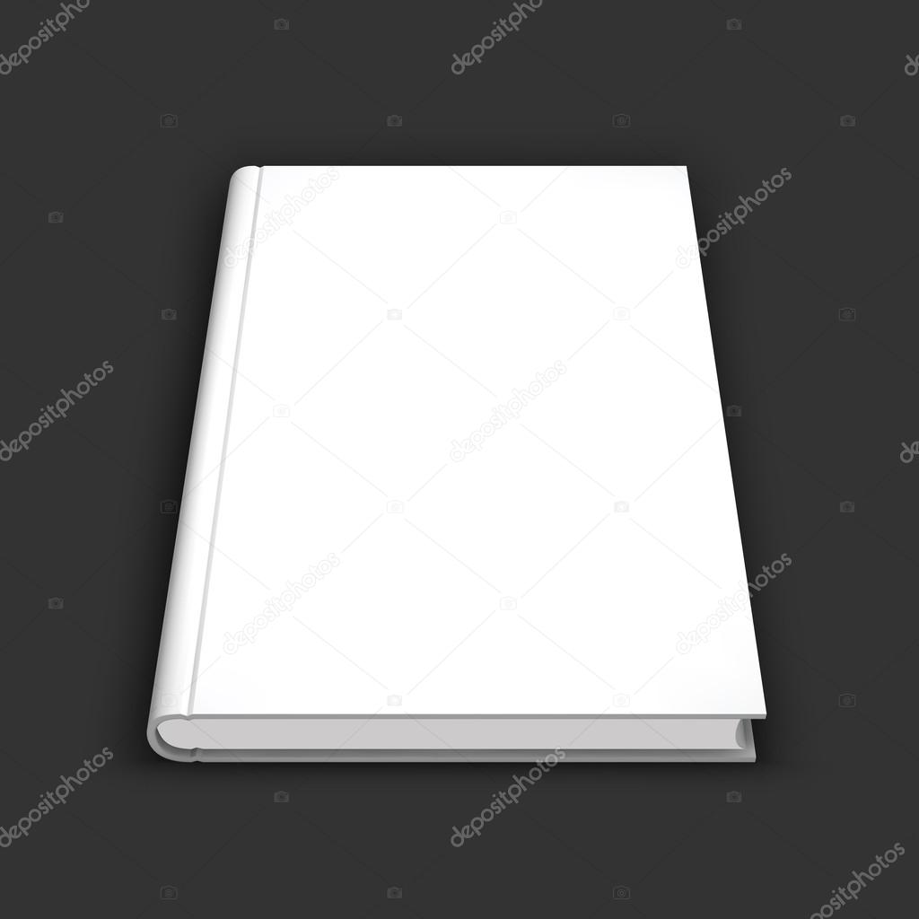 Blank book, textbook, booklet or notebook mockup.