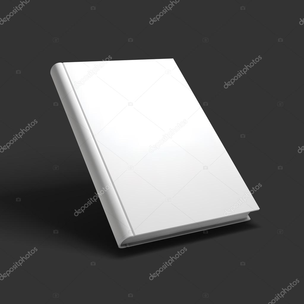 Blank book, textbook, booklet or notebook mockup.