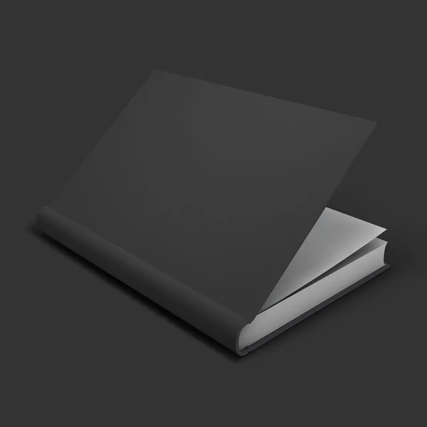 Lege boek, leerboek, boekje of notebook mockup. — Stockvector