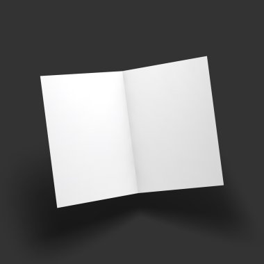 Dergi, kitapçık, kartpostal, kartvizit veya broşür mockup şablonu.