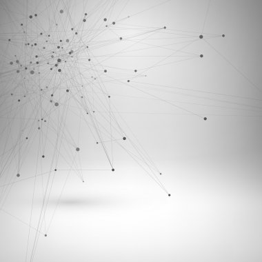 Tel kafes kafes poligonal soyut formu.