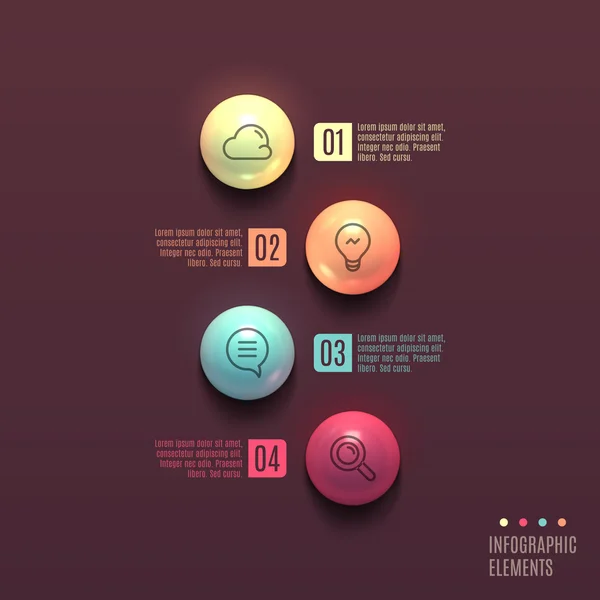 Infographics bal bedrijfsconcept. — Stockvector