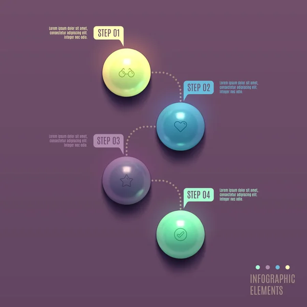 Infographics bollen affärsidé. — Stock vektor