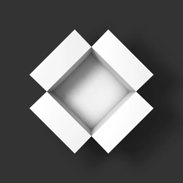 Aç kutusuna mockup şablonu. Üstten Görünüm.