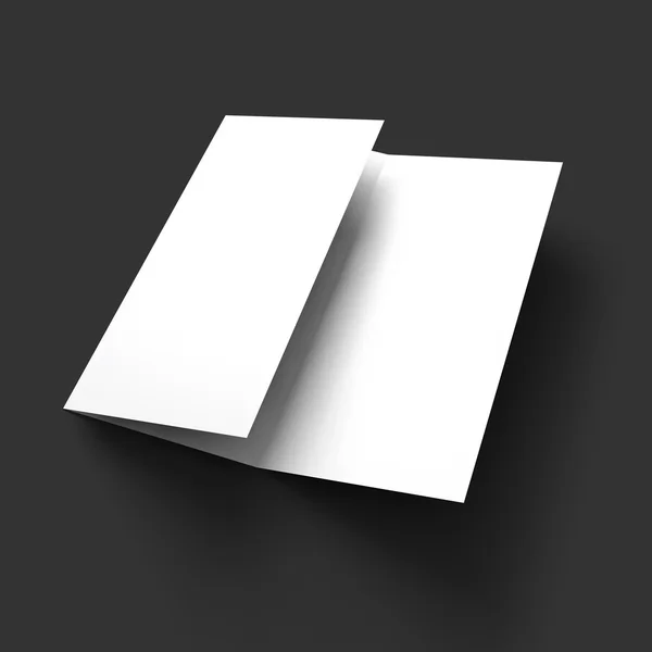 Boş panelli kağıt broşür mockup.