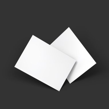 Dergi, kitapçık, kartpostal, kartvizit veya broşür mockup şablonu.