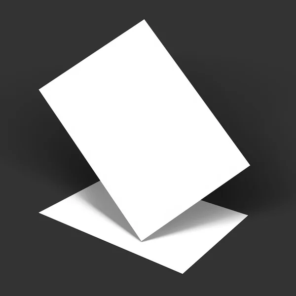 Dergi, kitapçık, kartpostal, kartvizit veya broşür mockup şablonu.