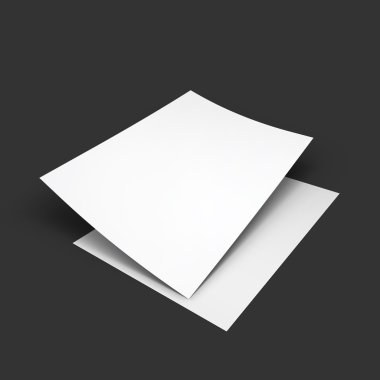 Dergi, kitapçık, kartpostal, kartvizit veya broşür mockup şablonu.