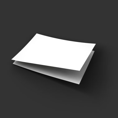 Dergi, kitapçık, kartpostal, kartvizit veya broşür mockup şablonu.