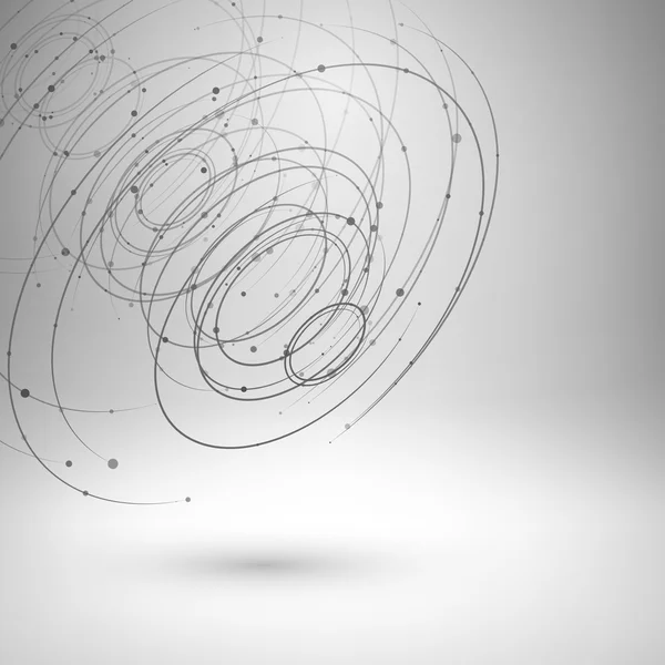 Wireframe mesh abstracte achtergrond. — Stockvector