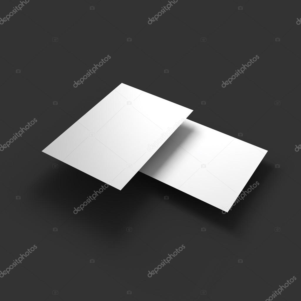 Stack of pages with curved corners. Business mockup template.