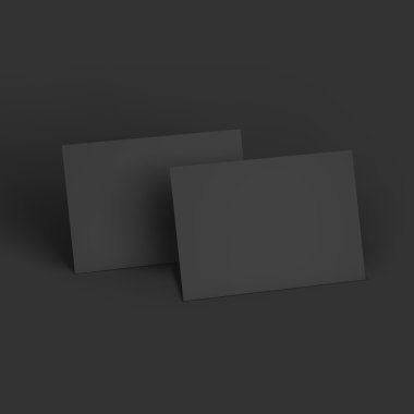 Sayfaları kavisli köşeleri yığını. İş mockup şablonu.