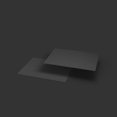 Sayfaları kavisli köşeleri yığını. İş mockup şablonu.