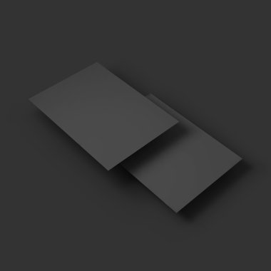 Sayfaları kavisli köşeleri yığını. İş mockup şablonu.