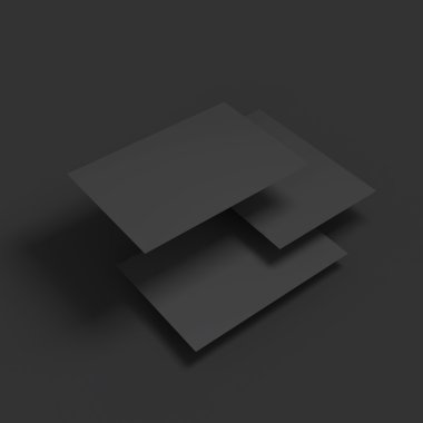 Sayfaları kavisli köşeleri yığını. İş mockup şablonu.