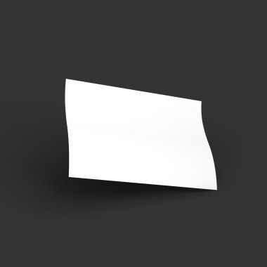 Eğimli sayfa. İş mockup şablonu.