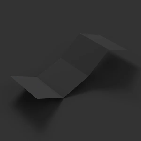 Modèle de maquette de brochure Zigzag quatre . — Image vectorielle