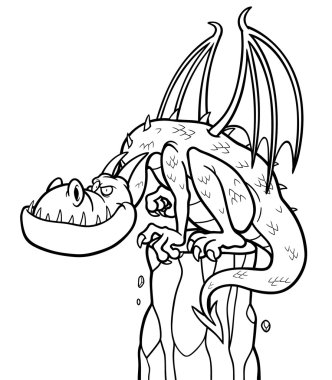 karikatür ejderha karakteri