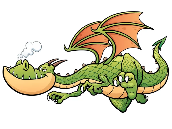 Cartoon Dragon personaggio — Vettoriale Stock