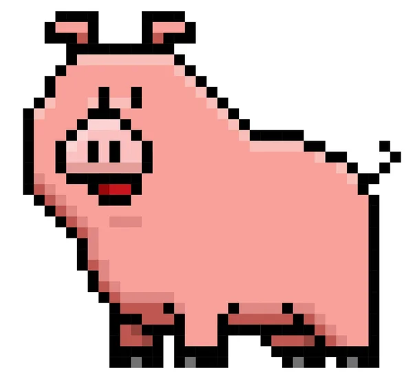돼지 캐릭터 만화 — 스톡 벡터