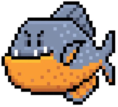 Balık karakter karikatür