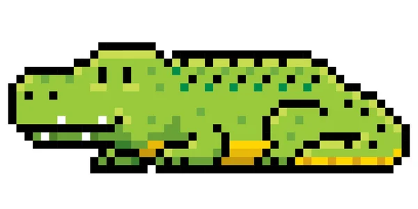 Personnage de crocodile de dessin animé — Image vectorielle