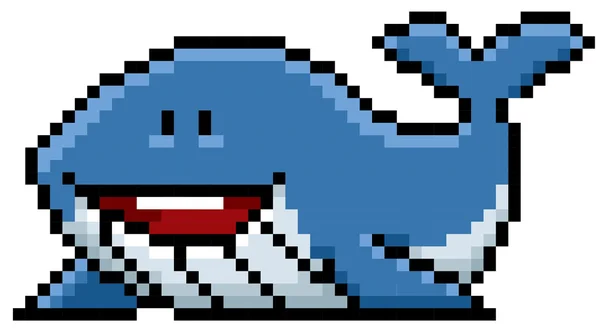 Whale cartoon character — Stock Vector