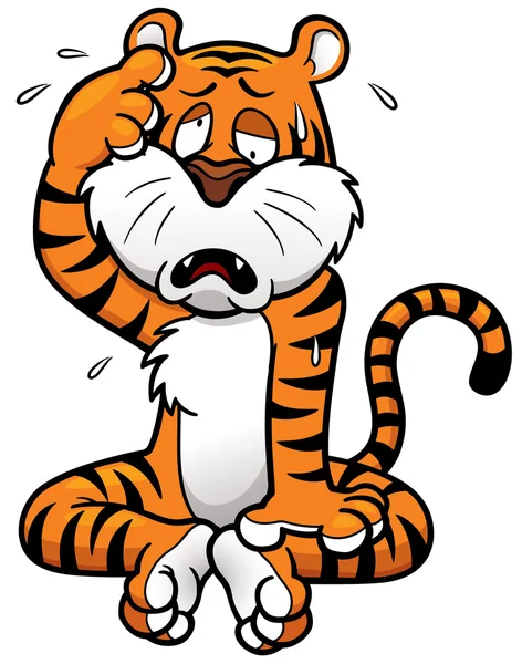 Cartoon Tiger character — Stock Vector