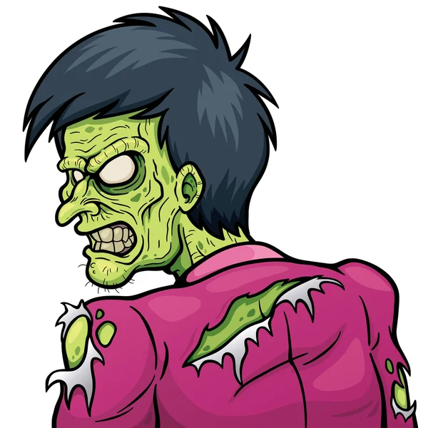 Cartoon zombie personaggio — Vettoriale Stock