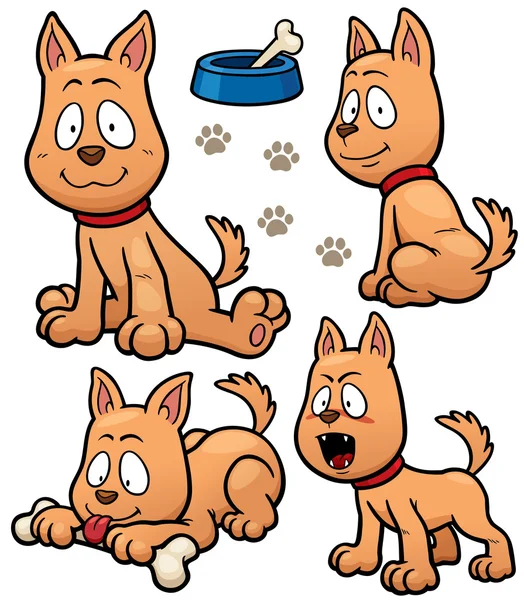 Персонаж собачьего мультфильма — стоковый вектор