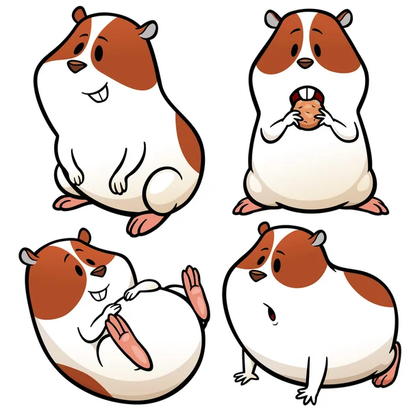 Cartoon-Hamsterfigur — Stockvektor