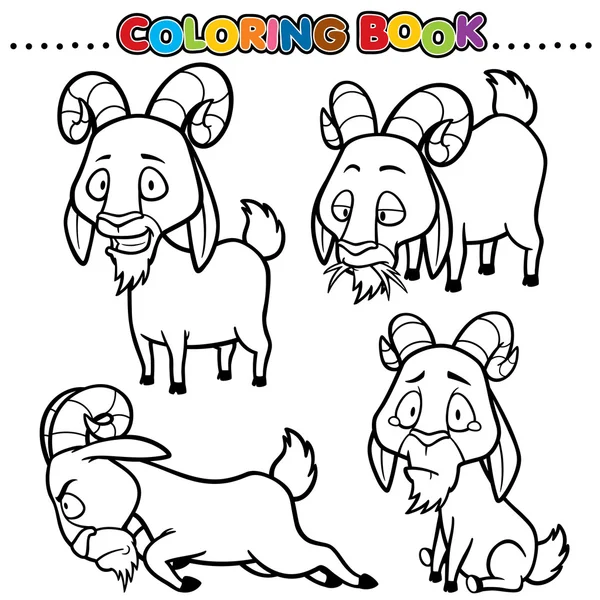 Libro de dibujos animados para colorear — Archivo Imágenes Vectoriales