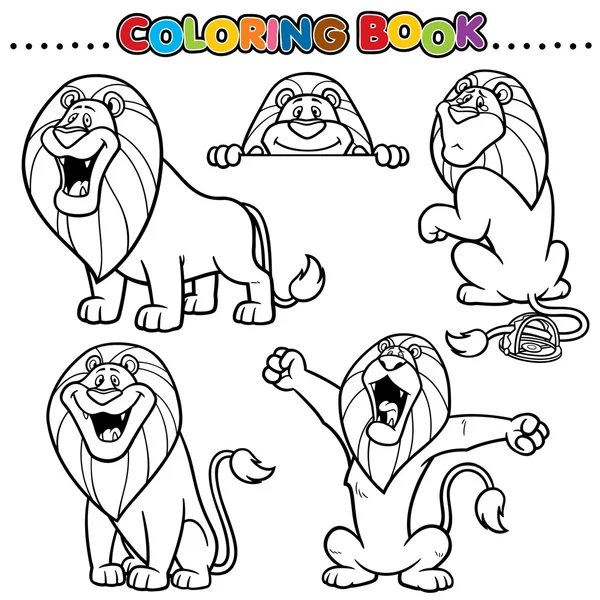 Cartoon Coloring Book — Stock Vector