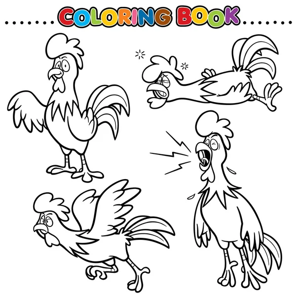 Desenhos animados Livro para colorir — Vetor de Stock