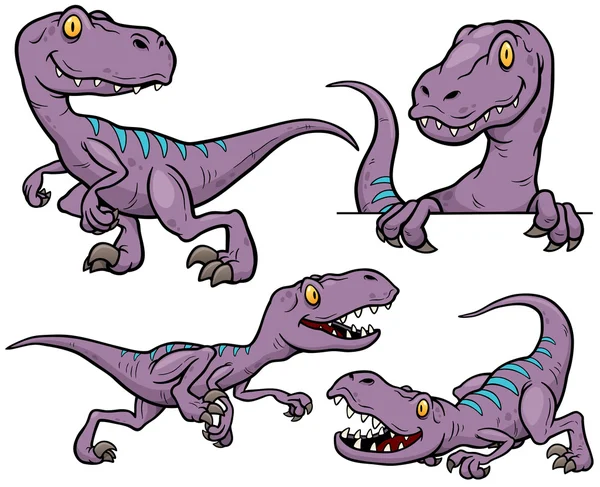 Personaje de dibujos animados de dinosaurios — Archivo Imágenes Vectoriales