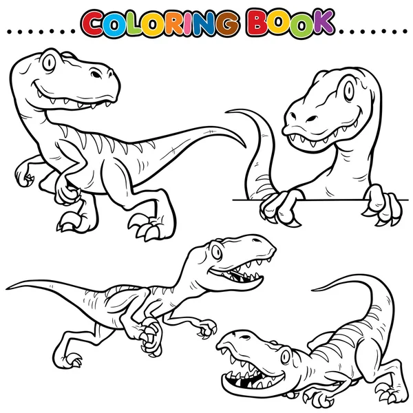 Cartoon Coloring Book — Stock Vector