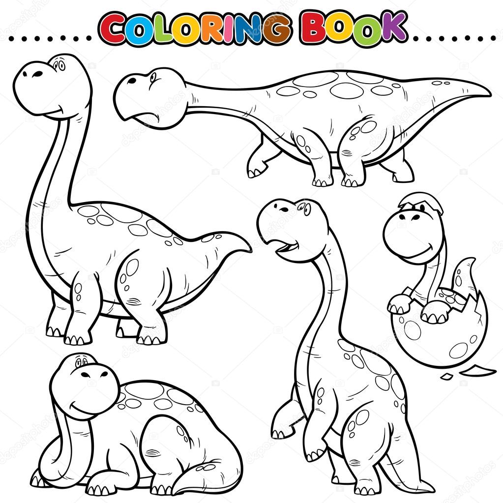 Libro da colorare cartoni animati — Vettoriale Stock