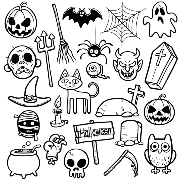 Halloween-Set — Stockvektor