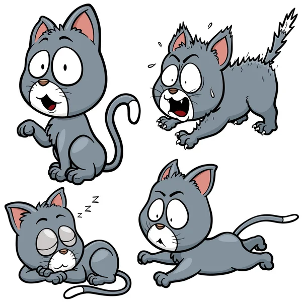 Dibujos animados gato — Vector de stock