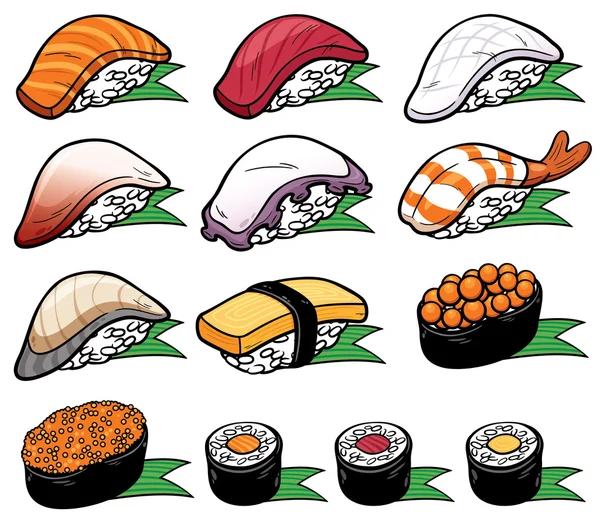 Sushi — Stockvektor