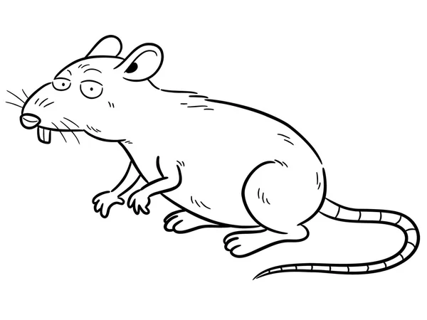 Desenhos animados de rato — Vetor de Stock