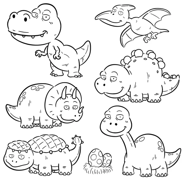 desenho de dinossauro para colorir 17673988 Vetor no Vecteezy