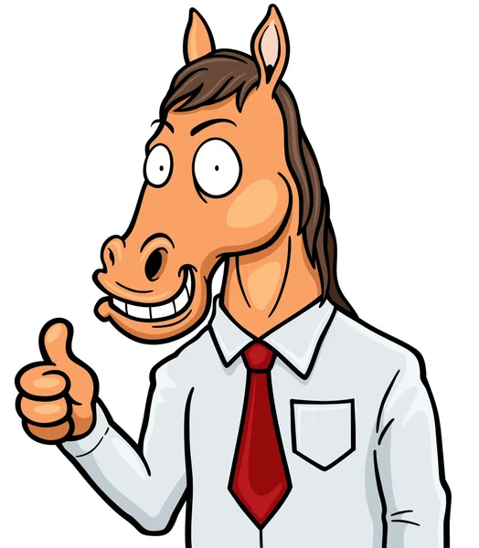 Cabeza de caballo — Vector de stock