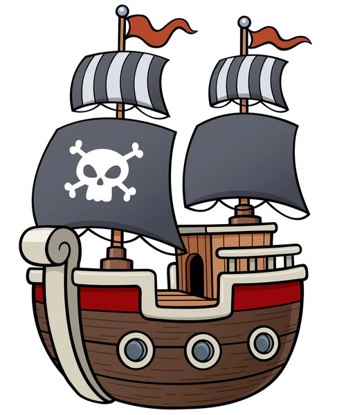 Navire pirate — Image vectorielle