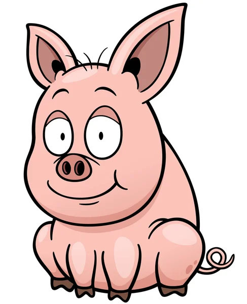 漫画豚 — ストックベクタ