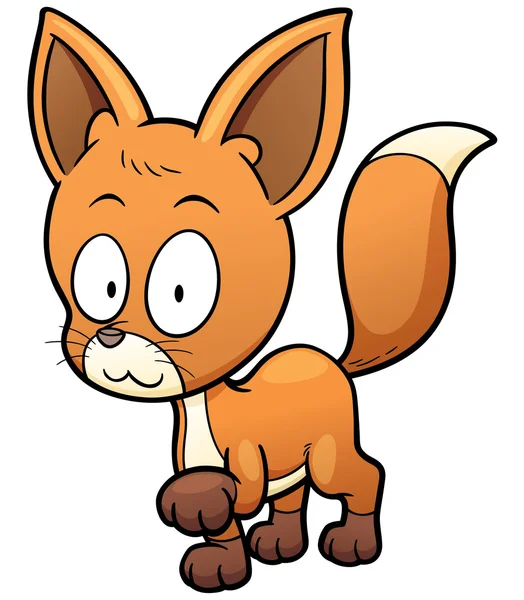 Fox dibujos animados — Archivo Imágenes Vectoriales