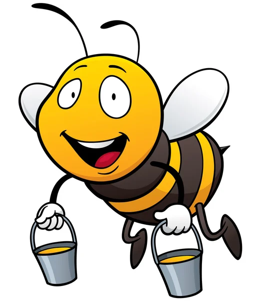 Cartoon bee — Stockvector