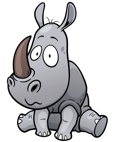 Rhino. — Vector de stock