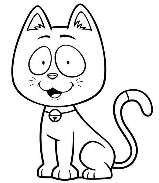 Cartoon kat — Stockvector